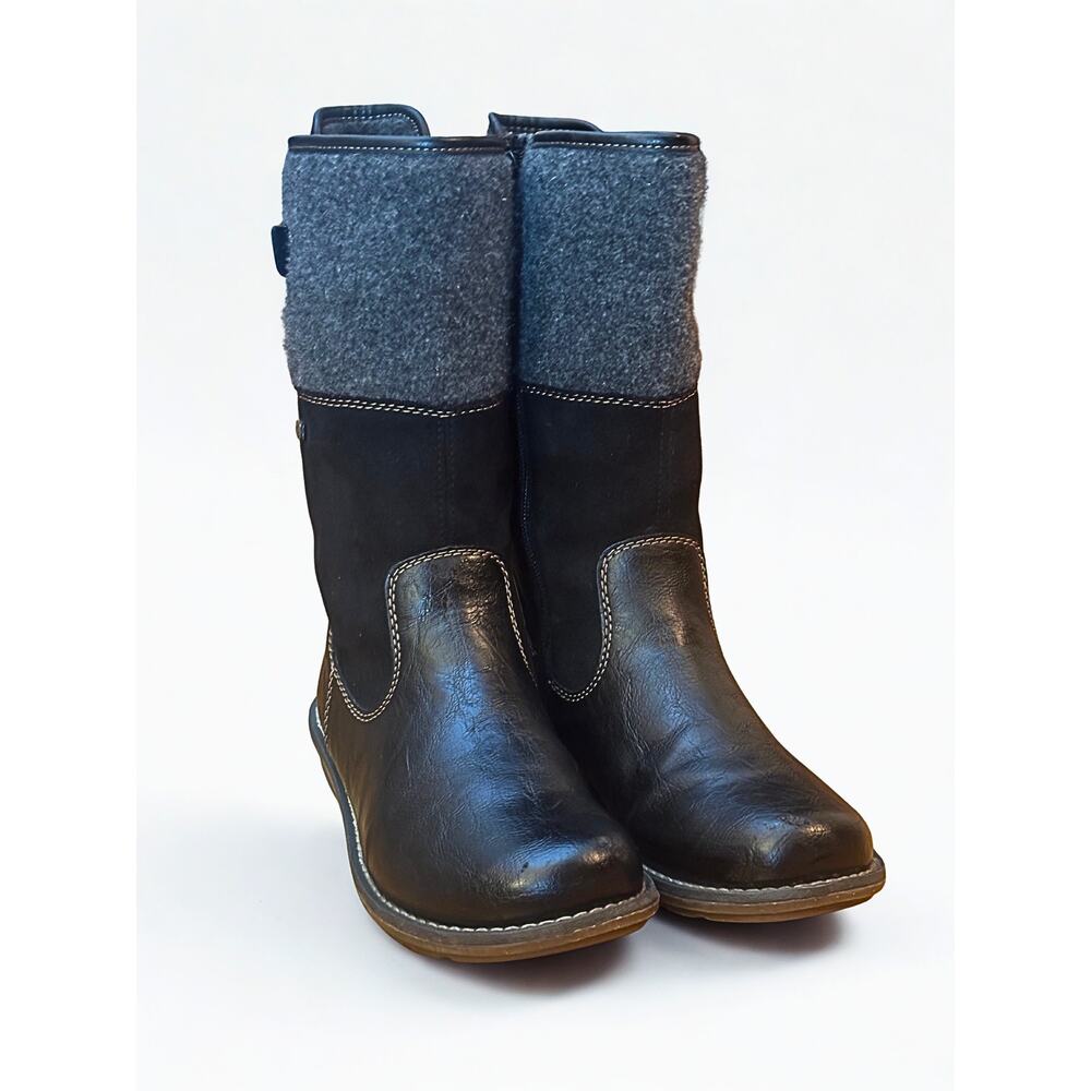 Remonte Women’s Leather & Felt Winter Boots Size 37 (US 6.5–7) Shearling Lined